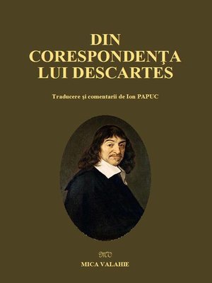 cover image of Din corespondența lui Descartes